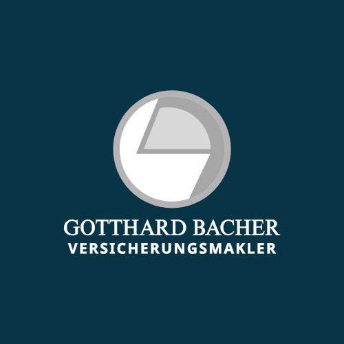 Logo Bacher auf blauem Hintergrund
